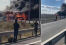 Başakşehir’de yolcu otobüsü alev alev yandı