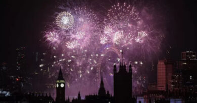 Londra’daki yeni yıl kutlamasına 100 binden fazla kişi katıldı