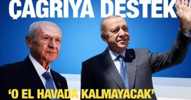 Bahçeli ve Erdoğan’ın çağrısına destek: O el havada kalmayacak