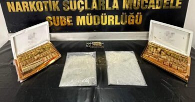 Tatlı kutusundan 1,5 kilo uyuşturucu çıktı