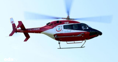 Van’da hamile kadın ambulans helikopterle taşındı